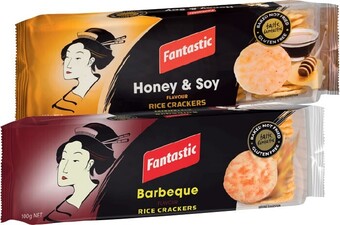 IGA Fantastic rice crackers 100g selected varieties offer