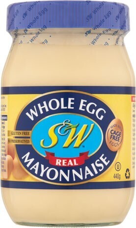 IGA S&w whole egg mayonnaise 440g selected varieties offer
