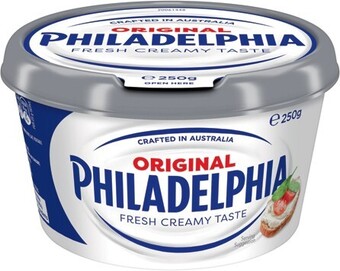 IGA Philadelphia cream cheese spreadable tub 250g selected varieties offer