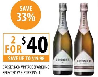 Supabarn Croser Non Vintage Sparkling Selected Varieties 750ml offer
