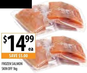 Supabarn Frozen Salmon Skin Off 1Kg offer
