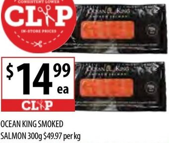 Supabarn Ocean King Smoked Salmon 300g offer