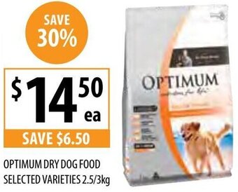 Optimum Dry Dog Food Selected Varieties 2.5/3kg