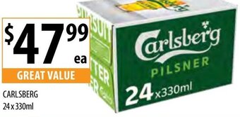 Supabarn Carlsberg 24 x 330ml\ offer