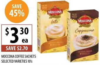 Supabarn Moccona Coffee Sachets Selected Varieties 10's offer