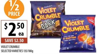 Violet Crumble Selected Varieties 135/180g