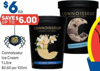 Foodland Connoisseur Ice Cream 1 Litre offer