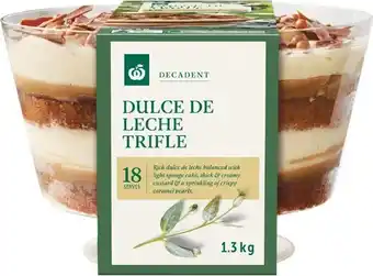 Woolworths Woolworths dulce de leche trifle 1.3 kg offer