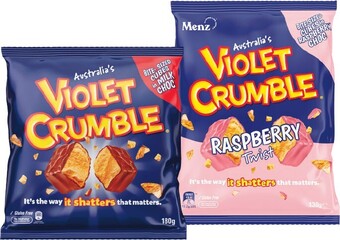 Woolworths Violet crumble bites 130-180g offer