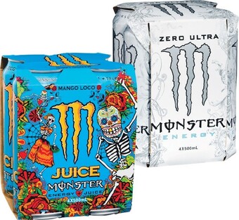 Woolworths Monster energy drink 4 x 500ml offer