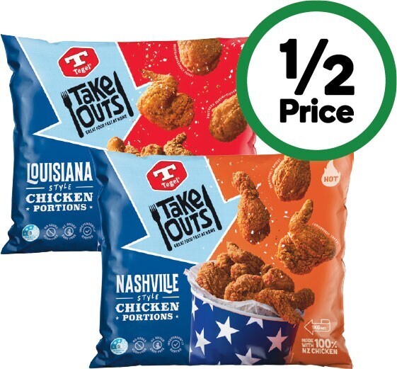 Tegel take outs portions 1 kg offer at Woolworths
