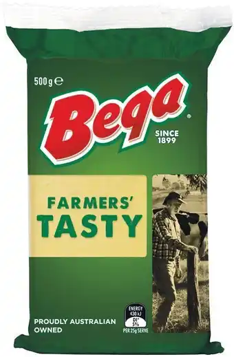 Woolworths Bega block cheese 500g offer