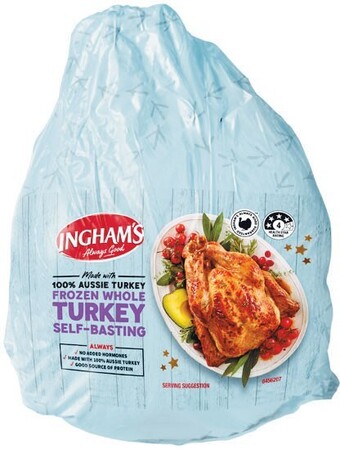 Woolworths Ingham’s frozen whole turkey offer