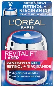 Woolworths L’oreal paris revitalift laser pressed-cream night retinol + niacinamide 50ml offer
