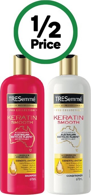 Woolworths Tresemme shampoo or conditioner 675ml offer