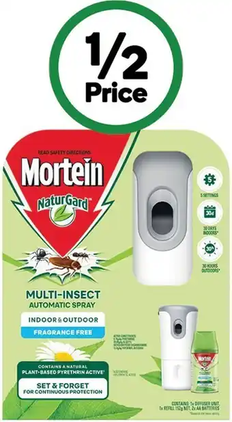 Woolworths Mortein naturgard auto prime 152g offer