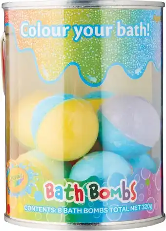 Woolworths Crayola bath bomb tin offer