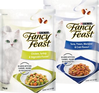 Woolworths Fancy feast dry cat food 450g offer