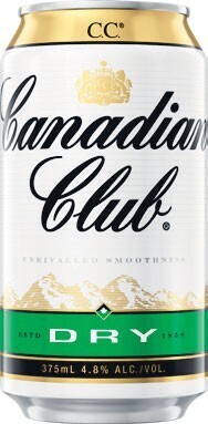 Woolworths Canadian club & dry cans 10x375ml offer