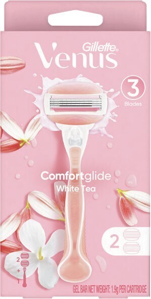 Woolworths Gillette venus comfortglide white tea razor with 2 razor blades offer