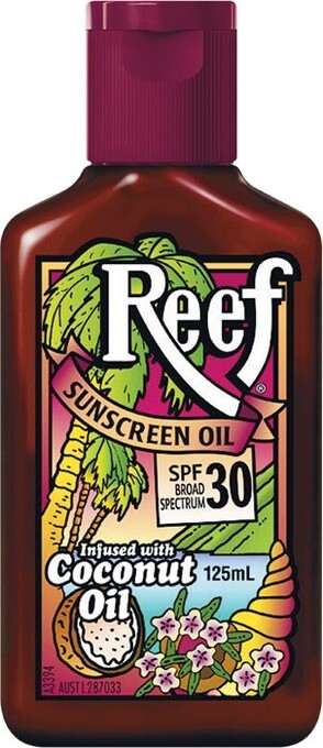 Woolworths Reef tanning oil coconut sunscreen spf30+ 125ml* offer