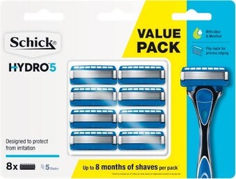 Woolworths Schick hydro 5 razor blades pk 8 offer