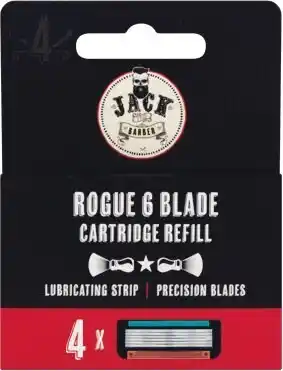 Woolworths Jack the barber 6 blade razors pk 4 offer