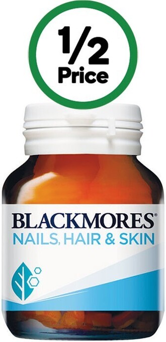 Woolworths Blackmores nails, hair & skin beauty vitamin tablets pk 60* offer