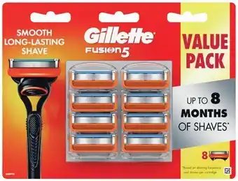 Woolworths Gillette fusion 5 manual razor blades pk 8 offer