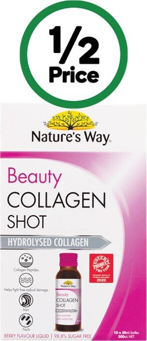 Woolworths Nature's way beauty collagen shots 10 x 50ml* offer