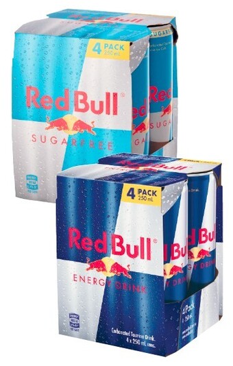 Coles Red bull energy drink 4x250ml offer