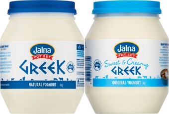 Coles Jalna greek style yoghurt 1kg offer