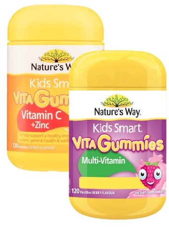 Coles Nature's way kids smart vita gummies 120 pack^ offer