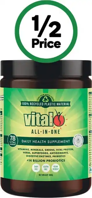 Woolworths Vital all-in-one daily health supplement 300g~ offer
