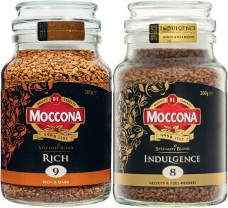 Coles Moccona specialty blend freeze dried instant coffee 200g offer