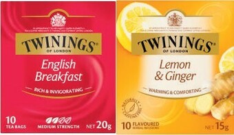 Coles Twinings tea bags 10 pack offer