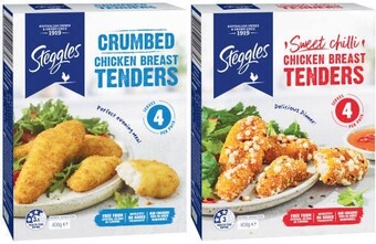 Coles Steggles chicken tenders 400g offer