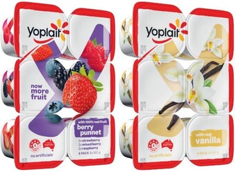Coles Yoplait yoghurt 6x160g offer