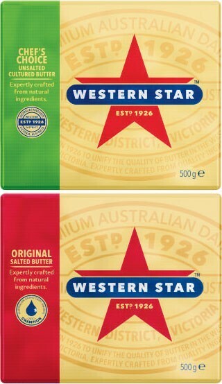 Coles Western star butter 500g offer
