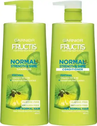 Coles Garnier shampoo or conditioner 850ml offer