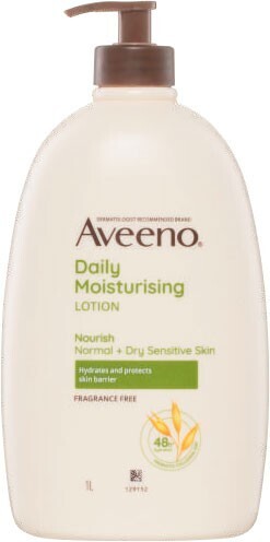 Coles Aveeno daily moisturising body lotion 1 litre offer