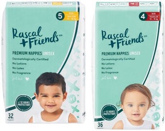 Coles Rascal + friends nappies 30 pack-54 pack offer