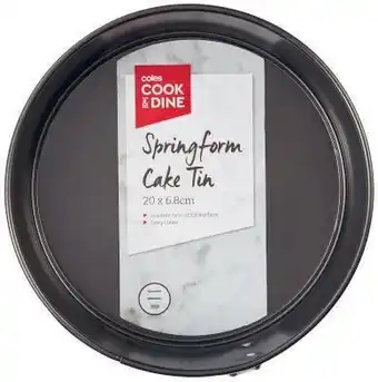 Coles Coles cook & dine springform cake tin 20cm offer