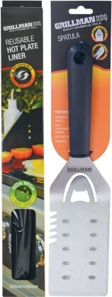 Grillman bbq reusable hot plate liner or spatula