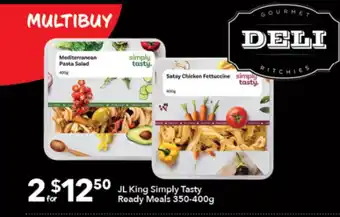 Ritchies Deli - JL King Simply Tasty Ready Meals 350-400g offer