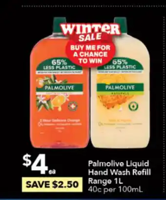 Ritchies Palmolive Liquid Hand Wash Refill 1L offer