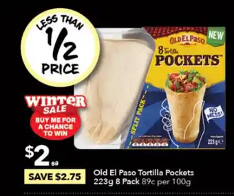 Ritchies Old El Paso Tortilla Pockets 223g 8 Pack offer