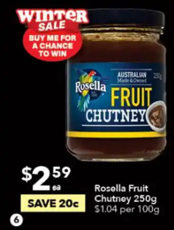 Rosella Fruit Chutney 250g