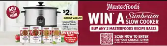Ritchies MasterFoods Recipe Bases 175g offer