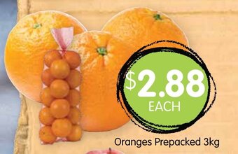 Spudshed Oranges Prepacked 3kg offer